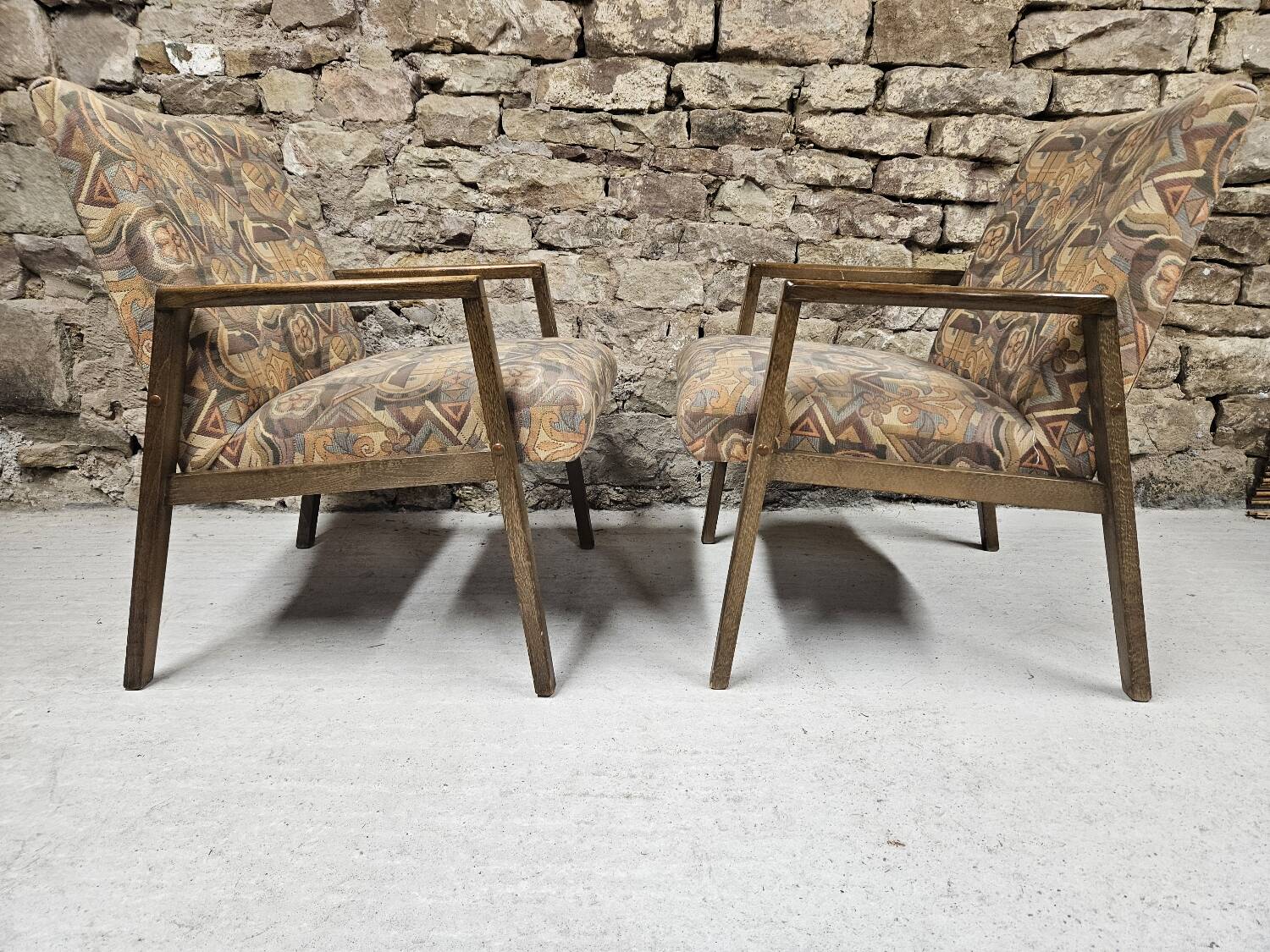 Pair of vintage 1970s armchairs