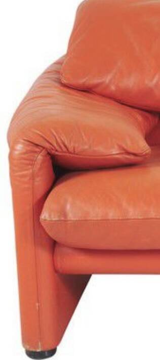 Cassina Maralunga leather sofa
