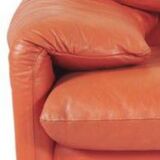 Cassina Maralunga leather sofa