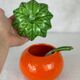 Saucière/ moutardier en barbotine tomate 🍅