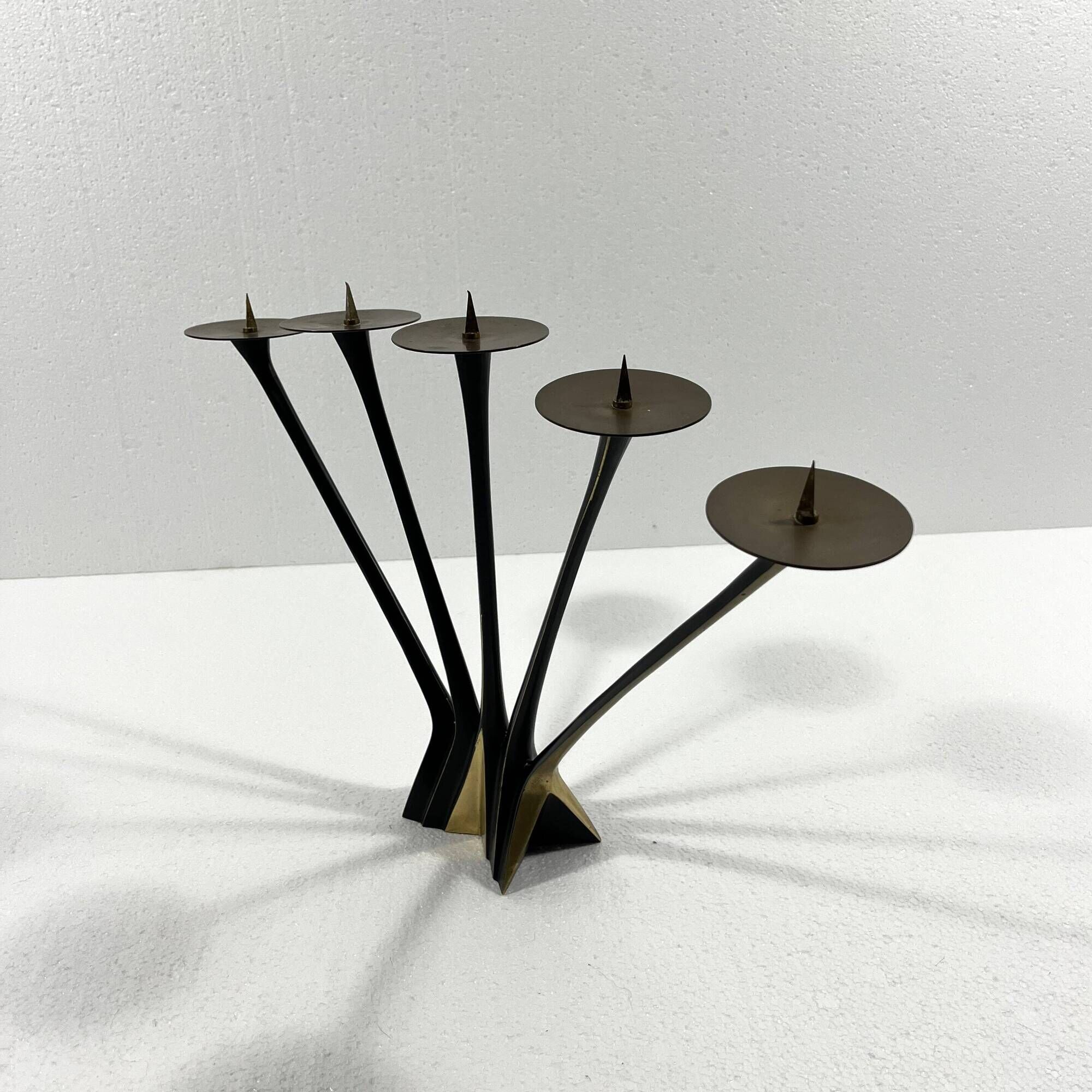 Large bronze candle holder by Klaus Ullrich 1950's