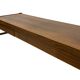 Vintage low sideboard with drawers 70's walnut veneer design