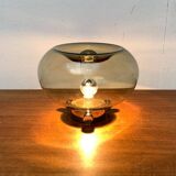 Lampe de Table en Verre Bulbe Espace Années 1960 Milieu du Siècle
