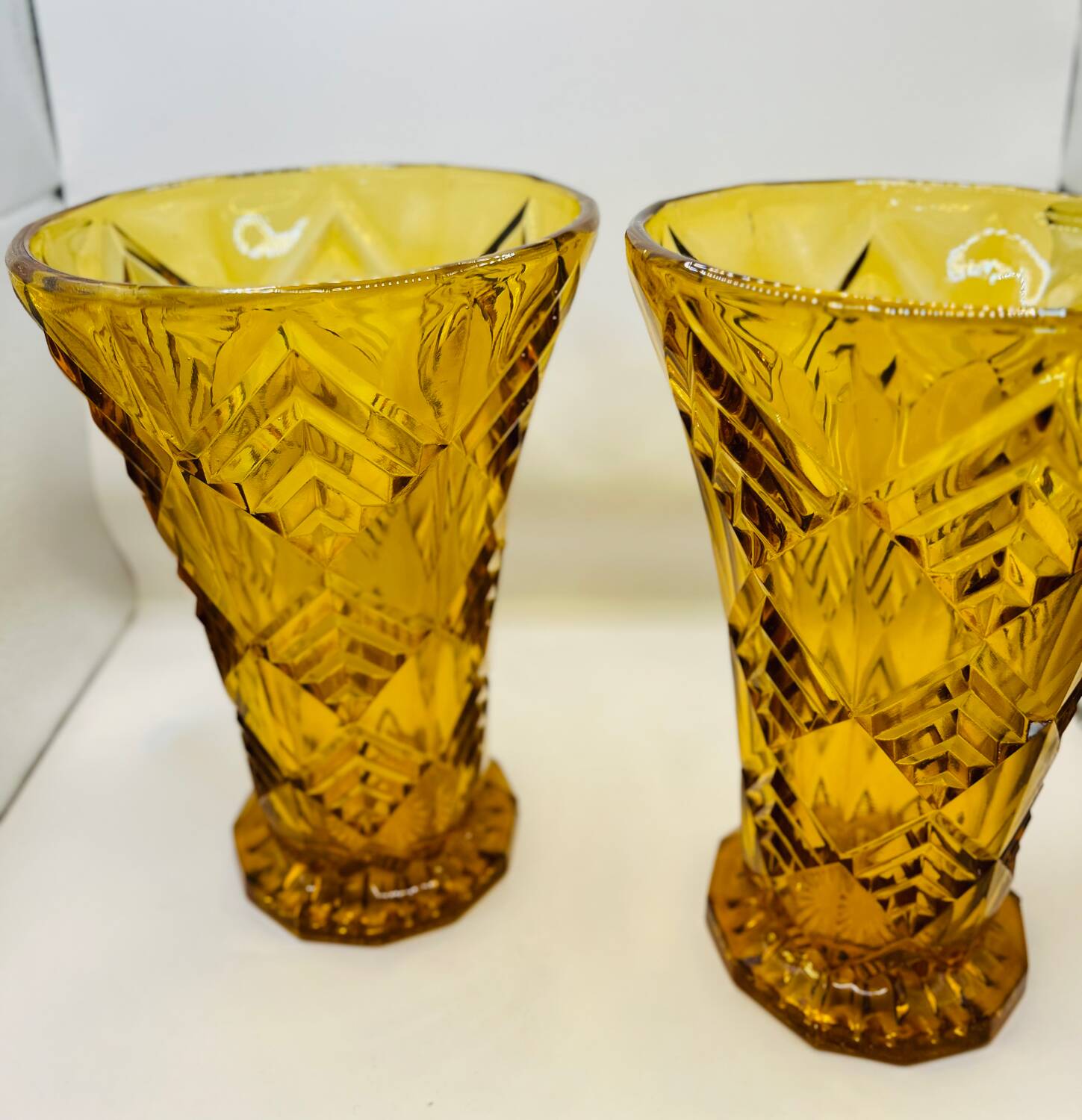 Pair of art deco vases