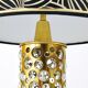 Lampe de table Rupert Nikoll milieu du siècle en tube de laiton et verre à bulles, Autriche, années 1950