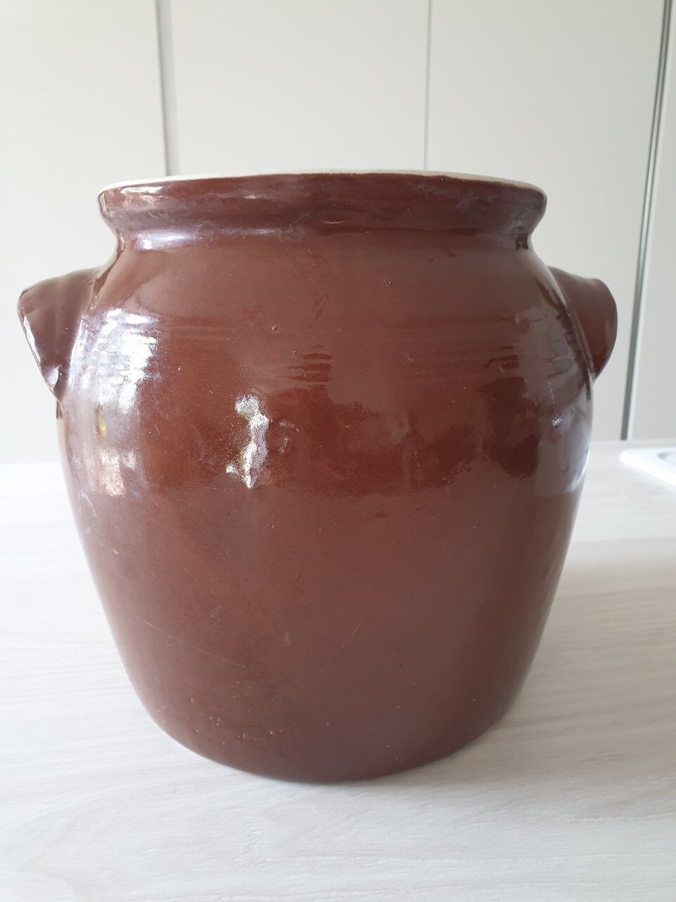 Pot en grès émaillé