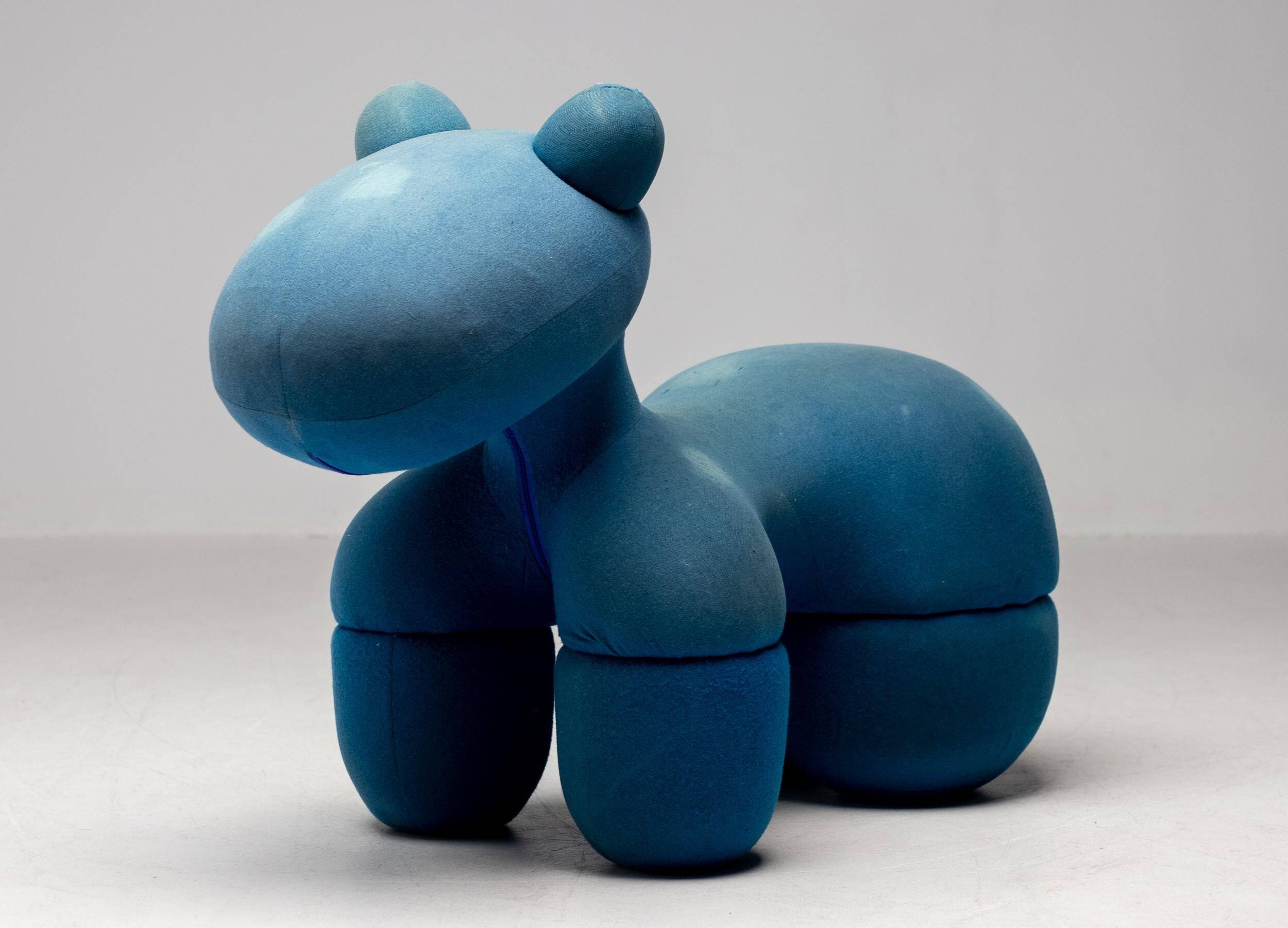 Blue Pony chair by Eero Aarnio, mid-century modern.