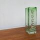 Brutalist glass block vase from the mid-century space age, 1960s