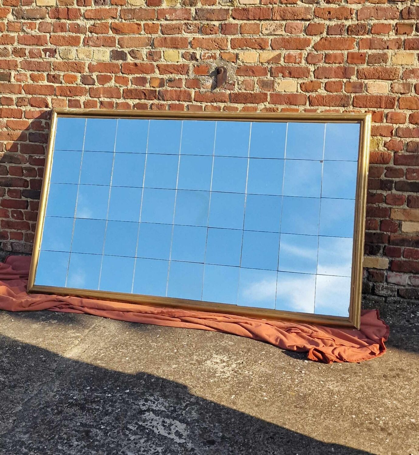 Old industrial type mirror