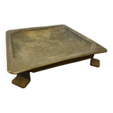 Antique Metal Centerpiece + Vintage Wrought Iron Stand