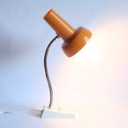 Lampe de bureau en métal orange par Sis Leuchten, Allemagne 1960