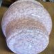 Art Deco globe pendant light, Clichy glass, pale pink, early 20th century.
