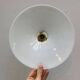 Vintage white opaline pendant light