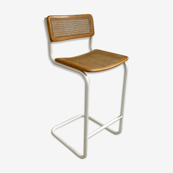 Tabouret haut canné