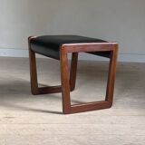 Scandinavian teak ottoman stool