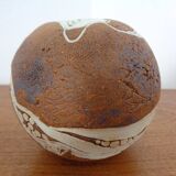 Danish Raku Studio Pottery Vase, 1960s