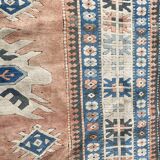 Vintage Turkish carpet Kars Anatolia handmade 224x324 cm