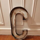 Industrial letter made of iron