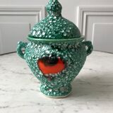 Green pot Vallauris not signed 70s