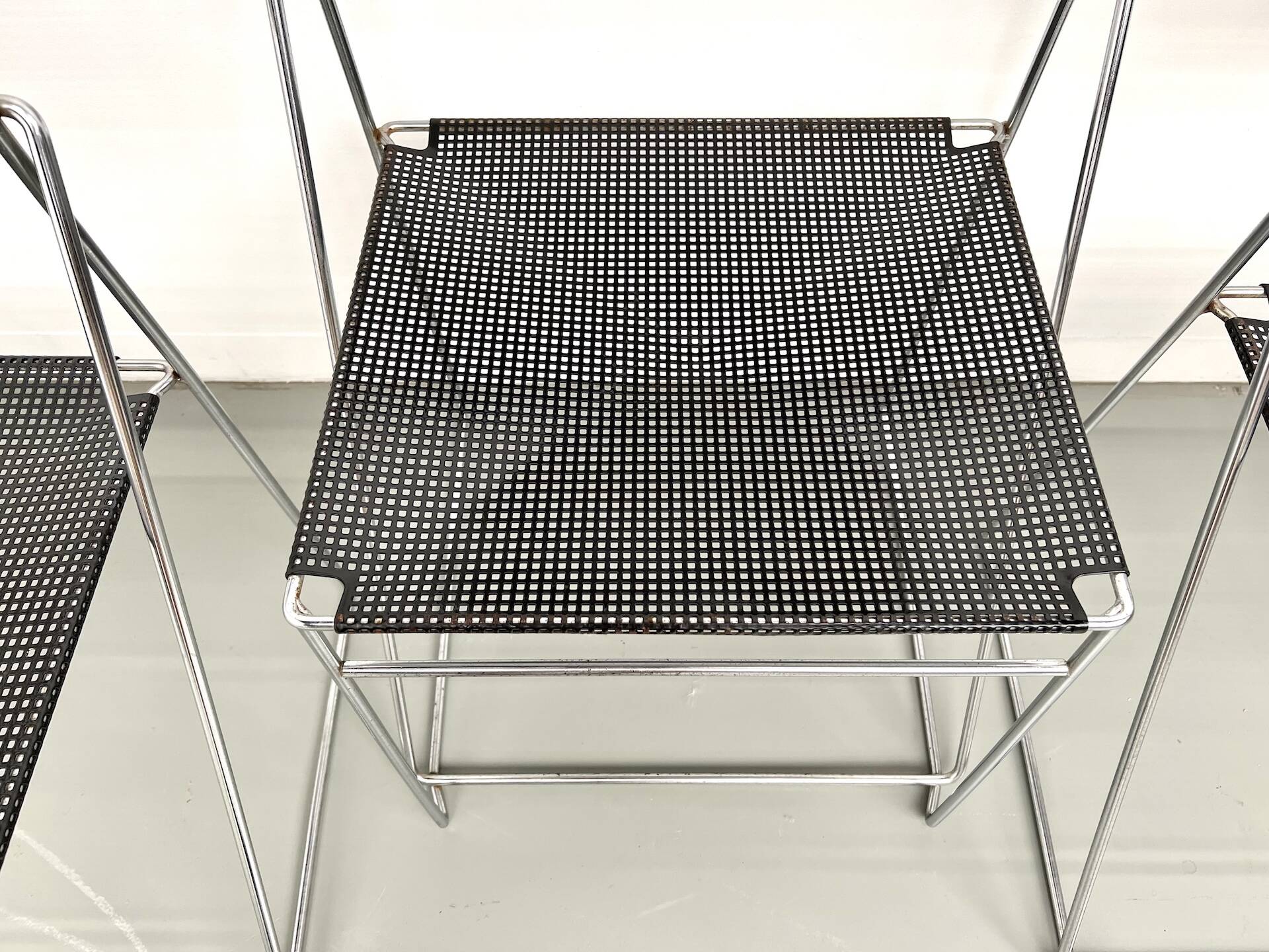 Set of 6 Nuova X-Line chairs, 1977