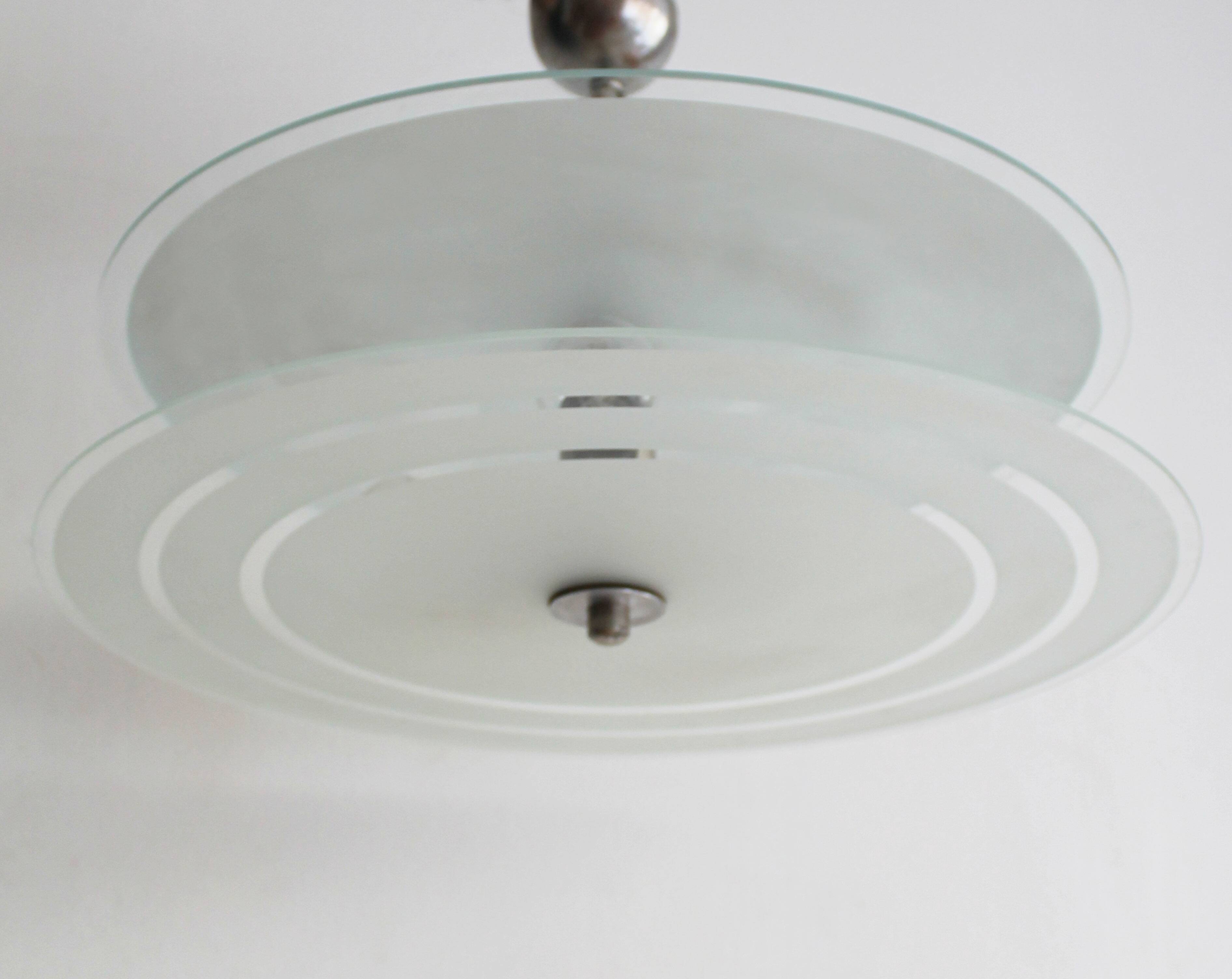 1930s Bauhaus-Style Ceiling Light