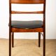 4 Danish chairs in rosewood and new leatherette by Henning Kjaernulf 1960.