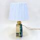 Lampe en résine inclusion de fleurs Edelweiss, 1960