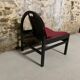 Fauteuil Baumann Argos vintage en bois noir