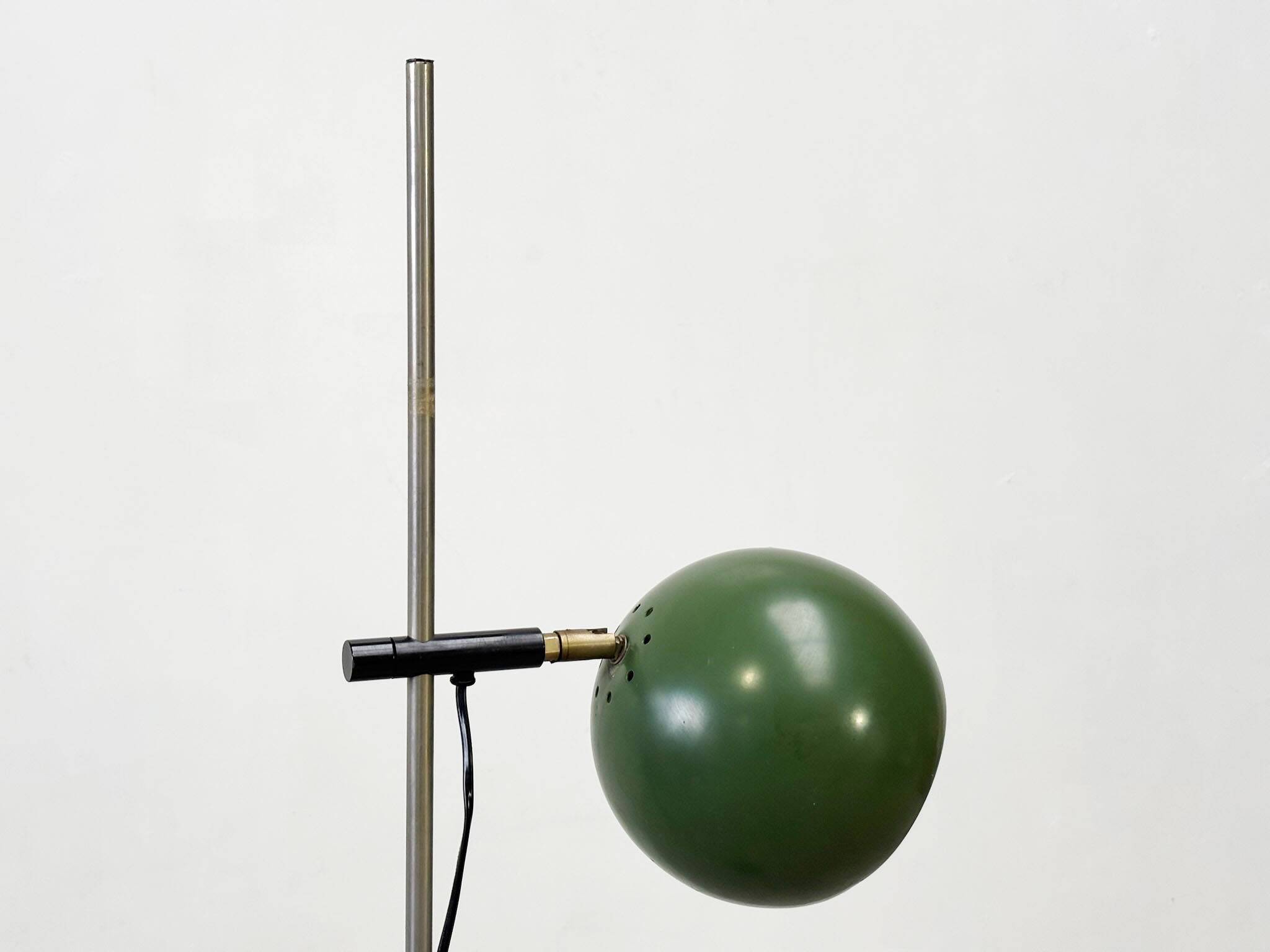 Green floor lamp by HKA Helsingin Kaasuvalo