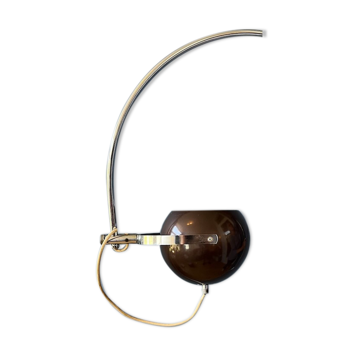 Wall lamp arc lamp Herda eyeball chrome space age