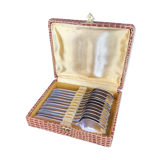 12 Liberty silver metal dessert spoons