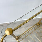 Serving Range vintage vinyl brass and glass