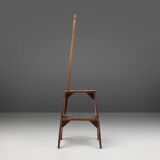 French Industrial Wooden Stepladder, 1900s