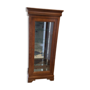 Vitrine merisier verre - miroirs