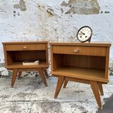Pair of vintage bedsides