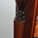 Grand miroir mural en acajou marron sculpté style classique XIXe siècle, glace d'origine
