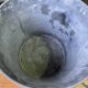 Pair of vintage galvanized zinc washing basins