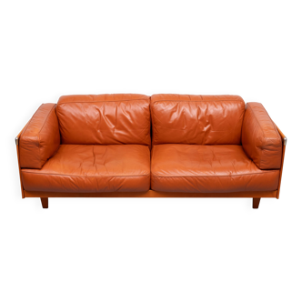 Stunning Leather 2.5 seater Sofa design by Pierluigi Cerri for poltrona fra