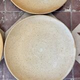 Set of 12 plates dessert gres