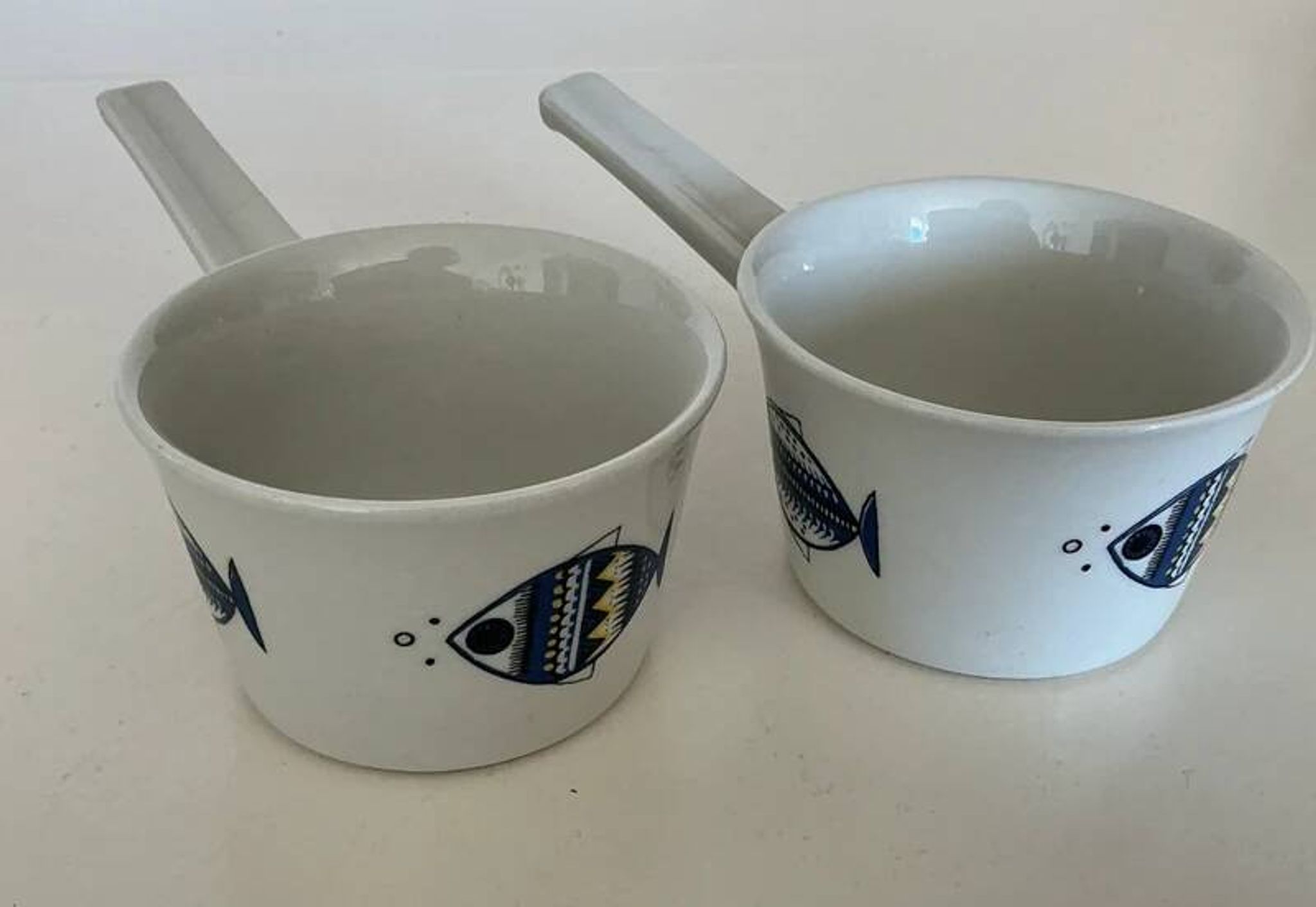 Pair of "Viking" handle ramekins Villeroy & Boch vintage - Design by Christine Reuter