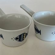 Pair of "Viking" handle ramekins Villeroy & Boch vintage - Design by Christine Reuter