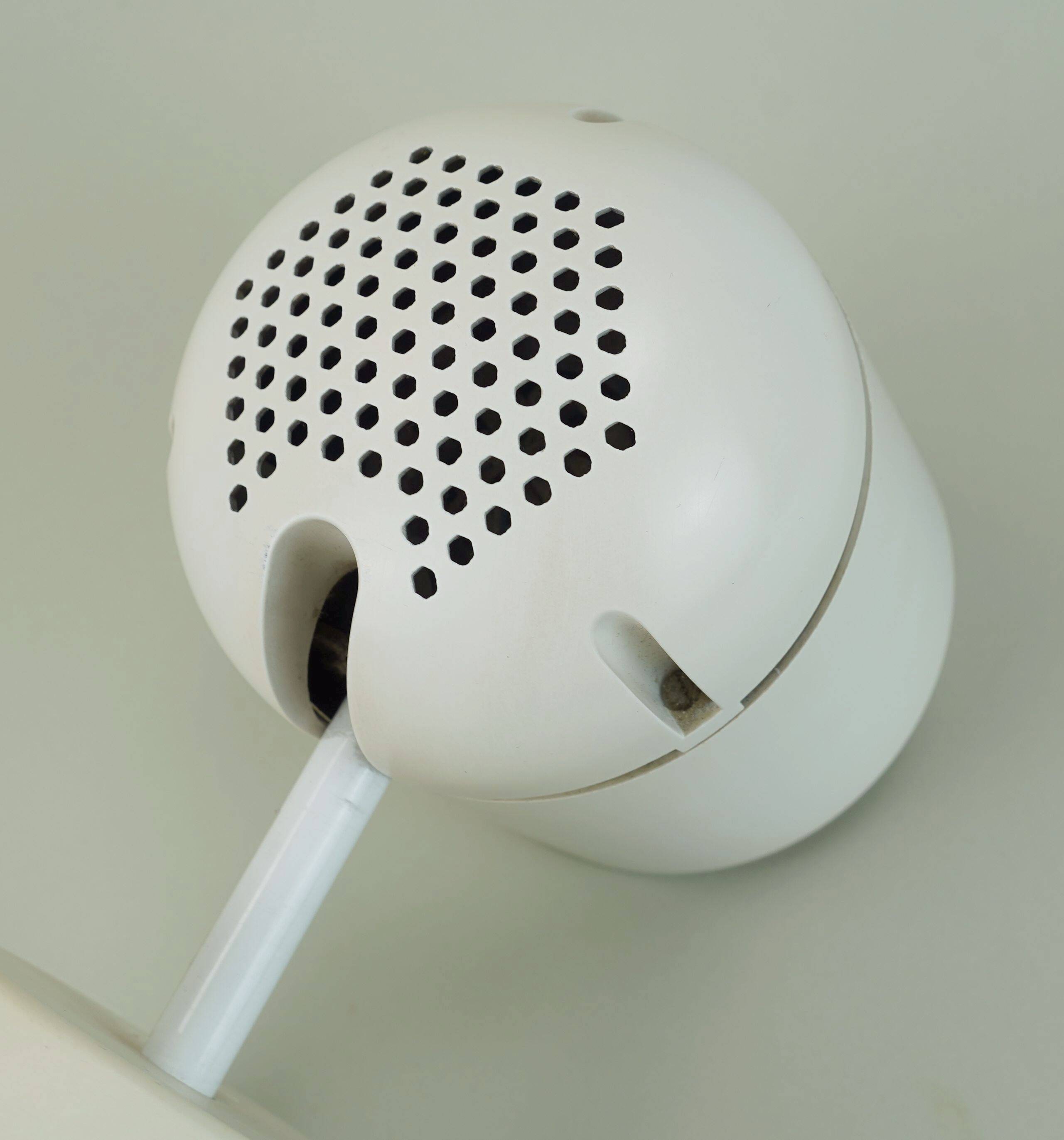 1/6 - adjustable WALL LAMP sconce staff duo spotlight, white, 1970s