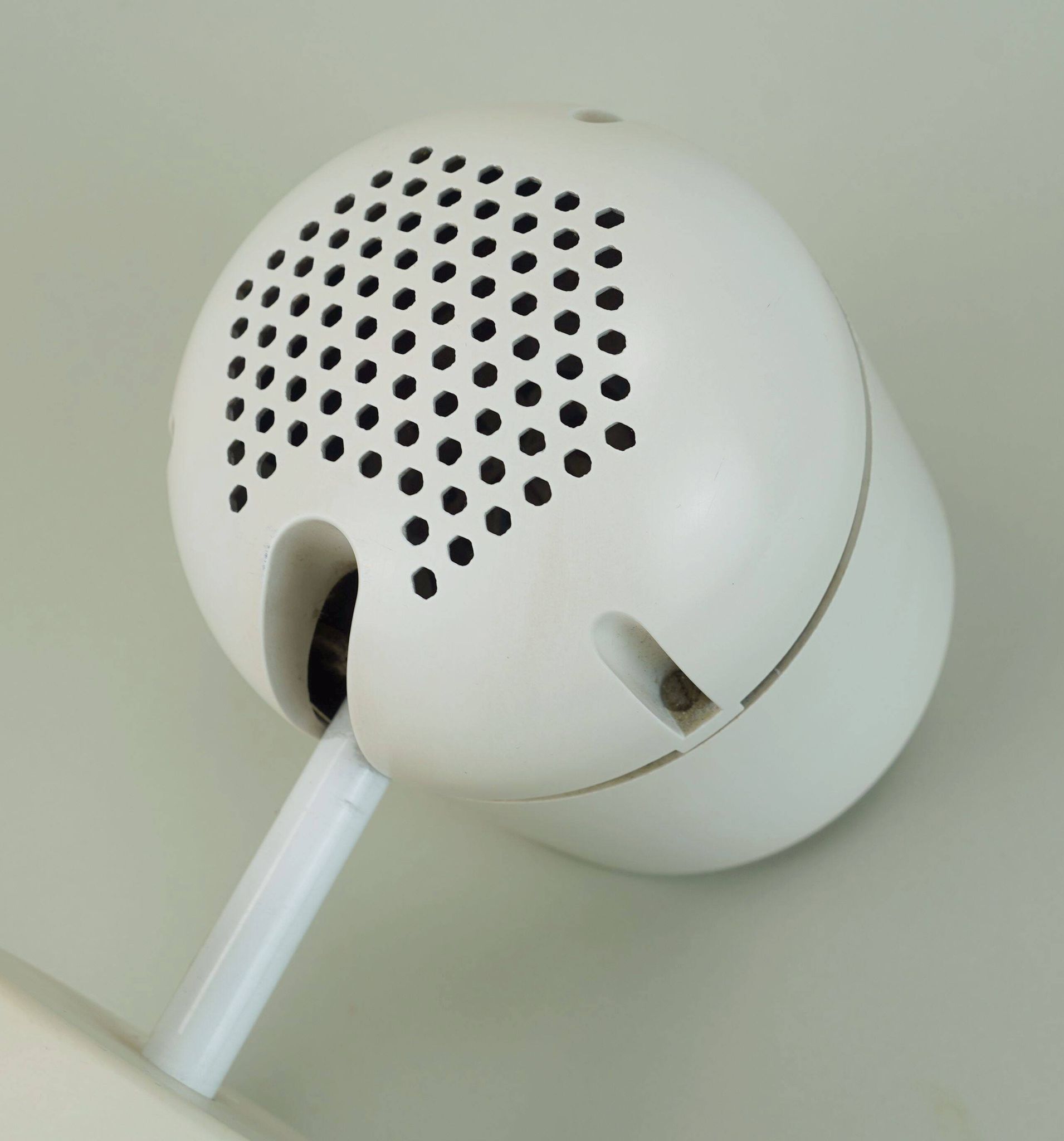 1/6 - adjustable WALL LAMP sconce staff duo spotlight, white, 1970s