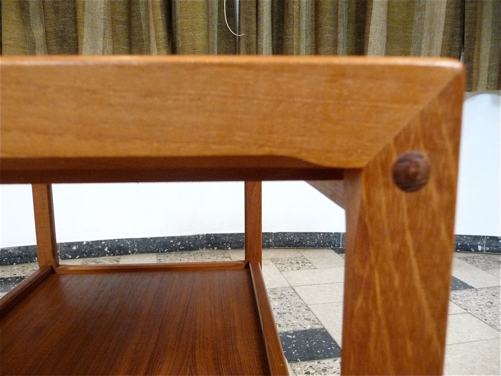 Modernist design bar or serving trolley in teak, Denmark1960s