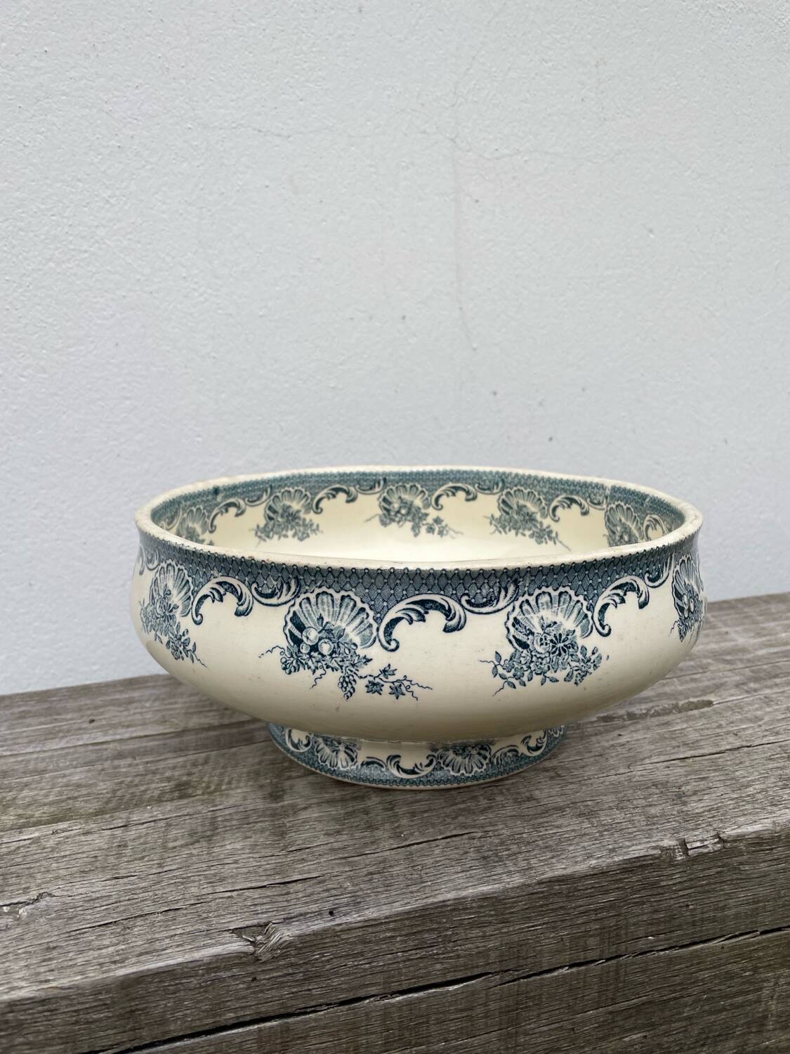 Ceramic iron earth salad bowl Moulin des loups