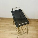 Perforated metal magazine rack