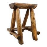 Vintage oak stools, 1970