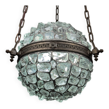Antique style Art Nouveau chandelier with chains, Austria, 1890s