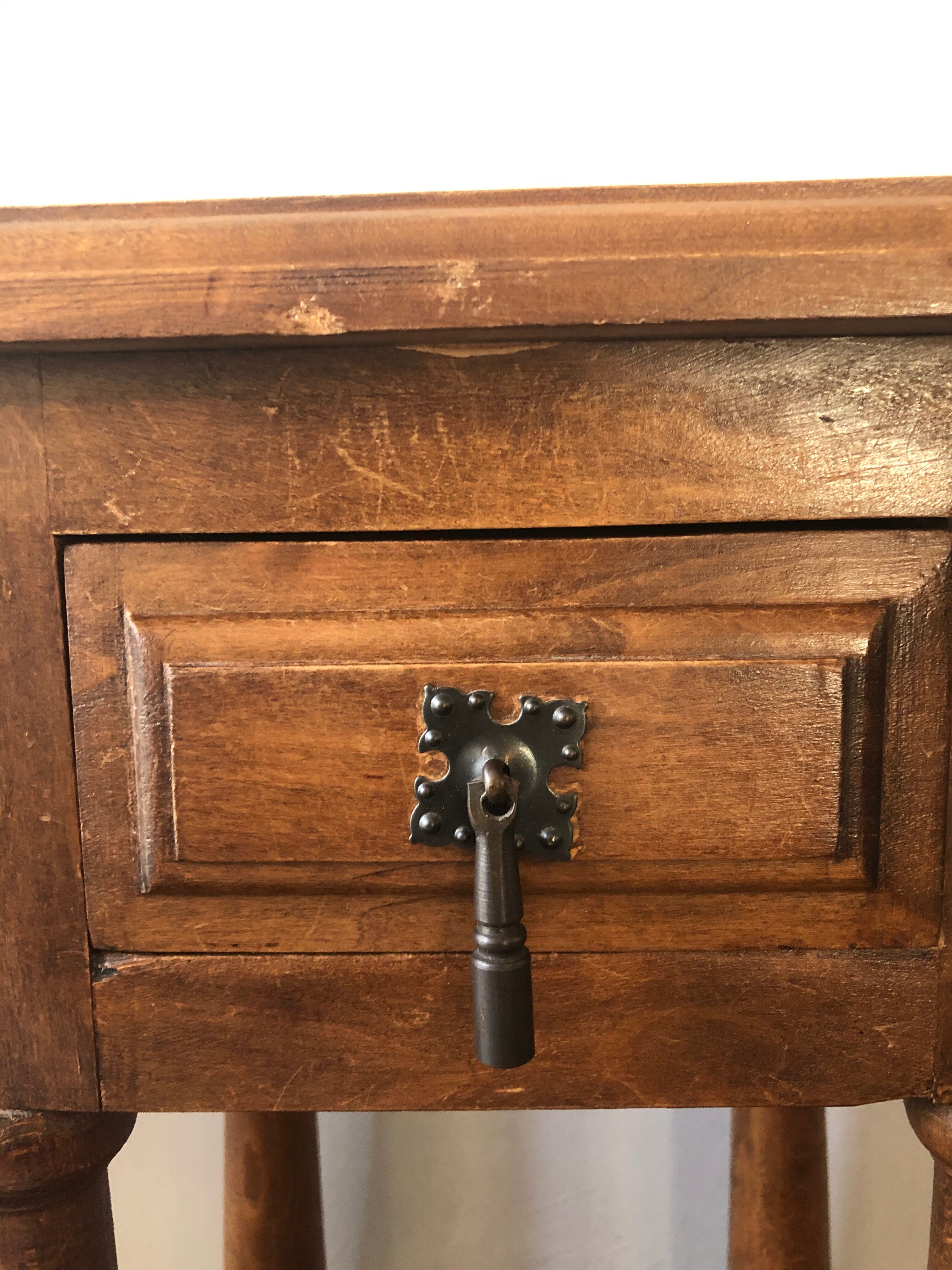 Old bedside table