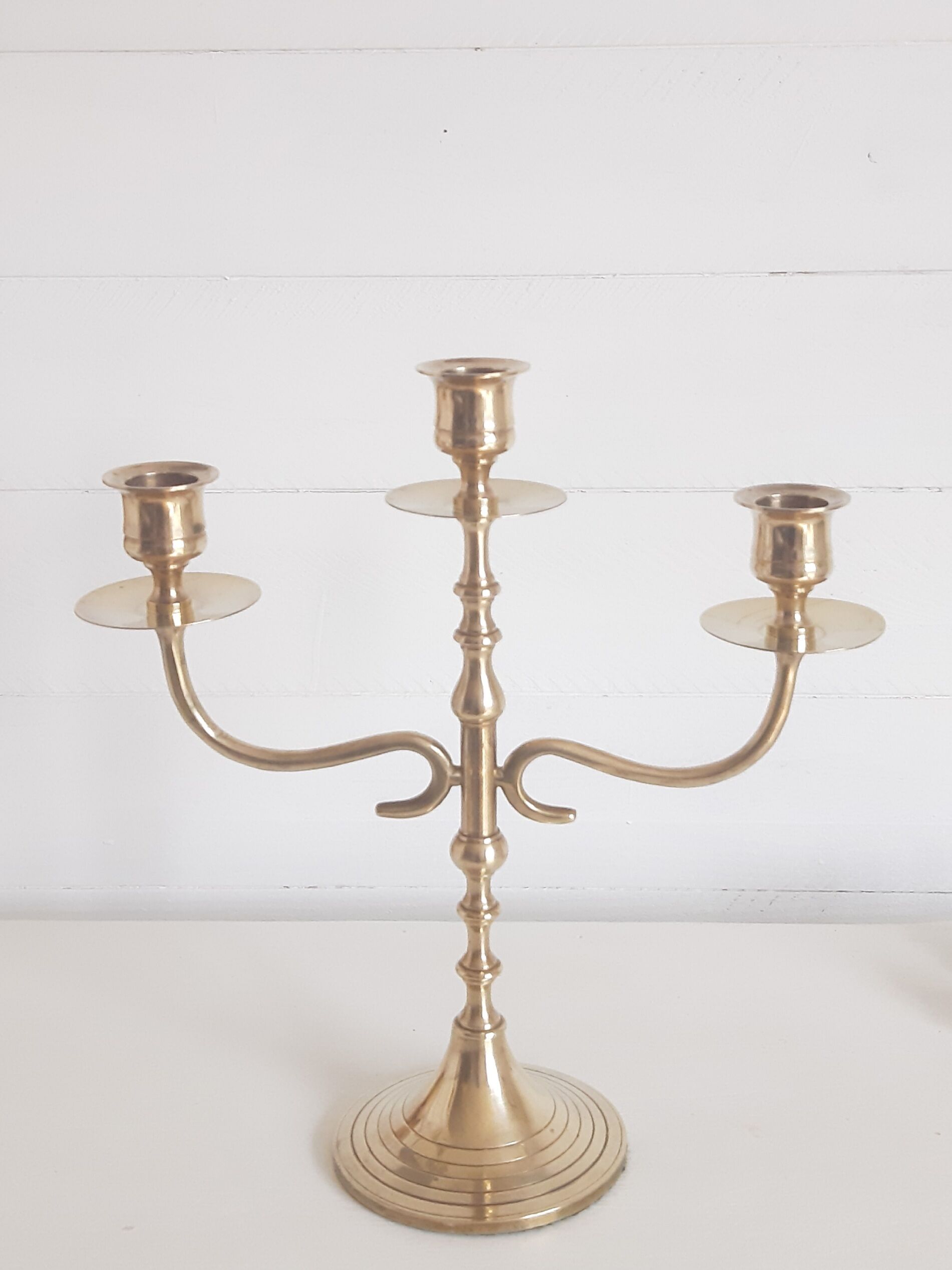 Brass chandelier/candle holder